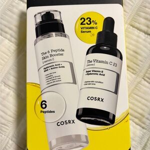 COSRX Peptide and Vitamin C Serum Duo - Black and Yellow